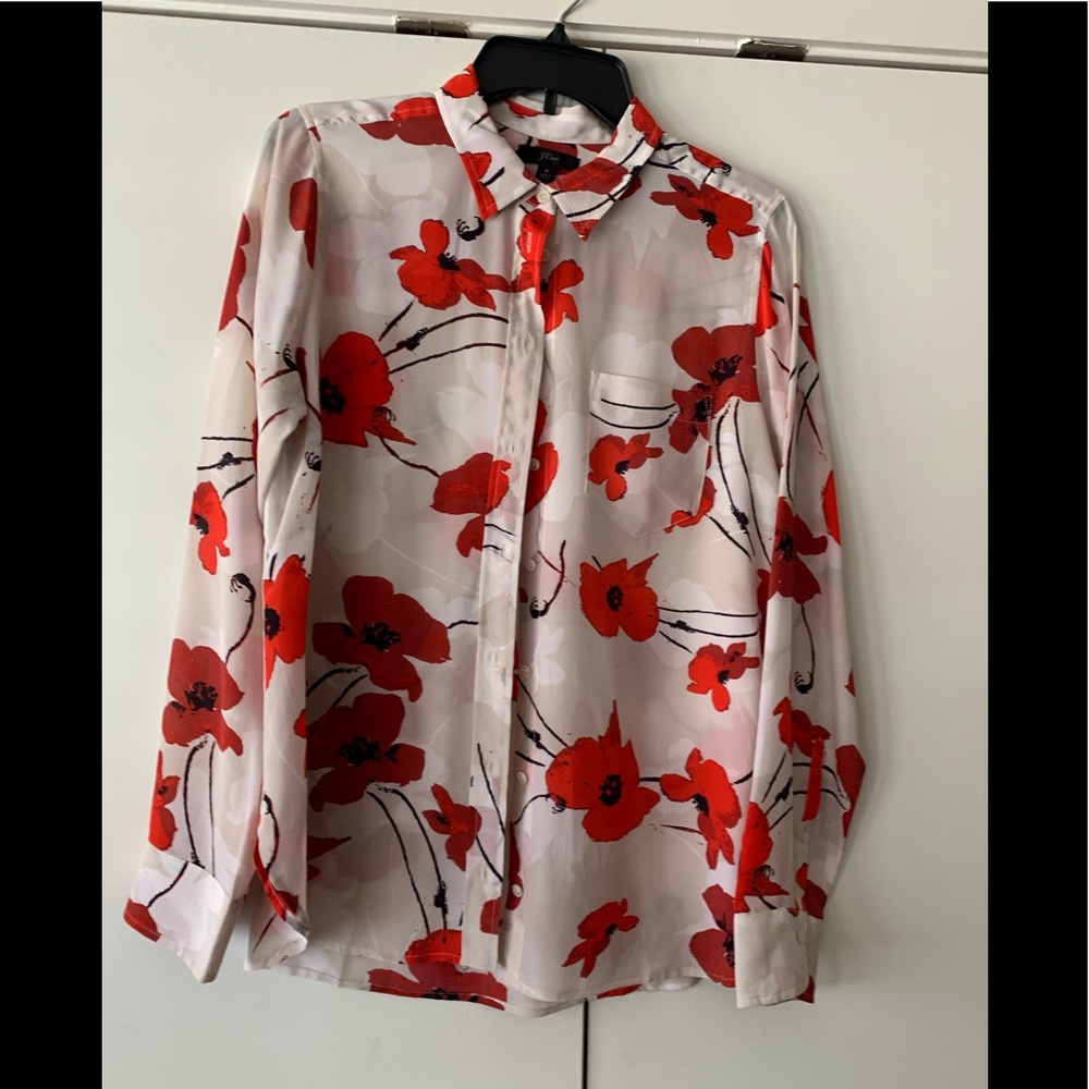 J. CREW 100% Silk Sleeveless Blouse size 8